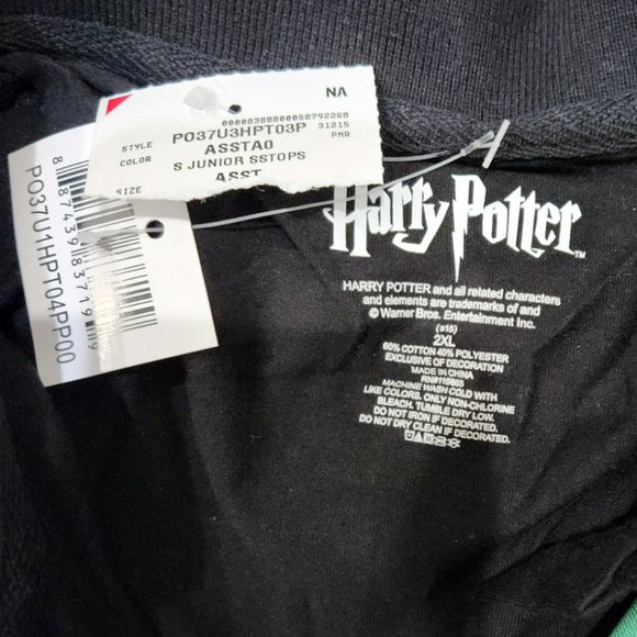 NEW Harry Potter Juniors Slytherin Caped Polo Shirt with Tie Collared Neck 2XL - Picture 7 of 7